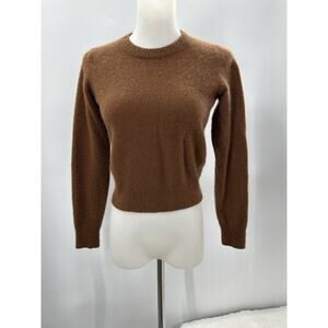 Reformation Cashmere Brown Crewneck Sweater